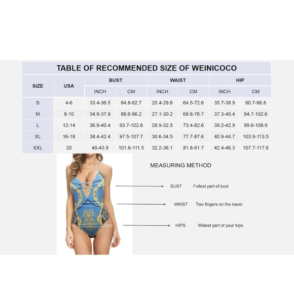 Weinicoco Women V-Neck One Piece Ruffle Swimsuit Tummy Control Monokini MEDIUM - Picture 9 of 9